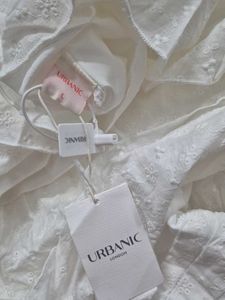 Urbanic Backless White Tiered Dress | 38