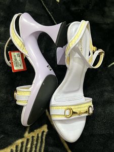 Stelatoes,Lavender Ankle Strap Heels