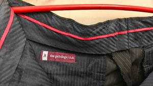 Mens Pant Black Stripes Waist 34&#34;