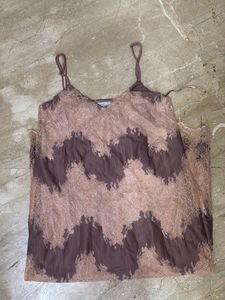 Zara Pink Mauve Delicate Lace Midi Dress