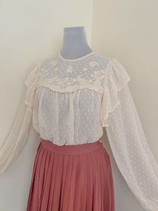 ZARA WITH TAGS EMBROIDERED BLOUSE