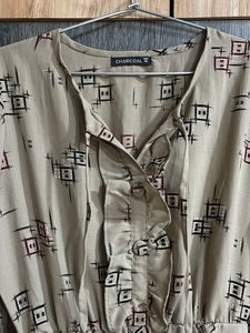 Vintage-Style Geometric Print Dress