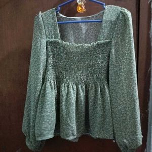 Floral Smocked Blouse