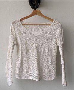 H&M White Net Top😍