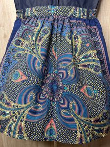 Denim Long Dress in Blue colour