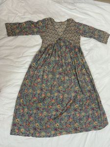 V-neck Anarkali Kurta
