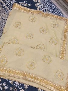 Embroidered Saree With Blouse