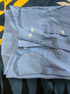 Men&#39;s Blue Checked Shirt