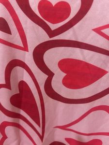 Retro Heart Print Crop Top