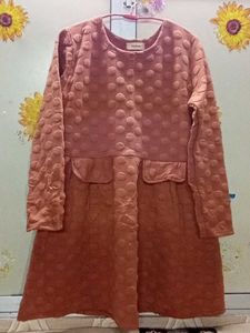 Cute Brown Dot Dress