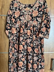 Aliyacut Kurti With Mirror Work