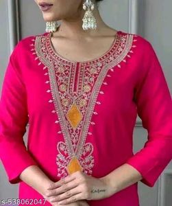 Latest New Kurti Dupatta And Bottom Set