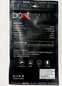 Boat R80 Nirvana Wired Earphone Headset With Mic