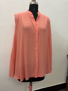 Peach Chiffon Blouse