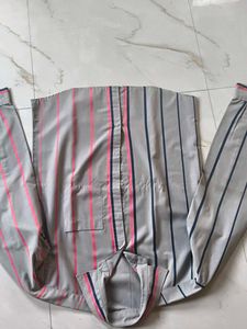 Striped Button-Down Shirt