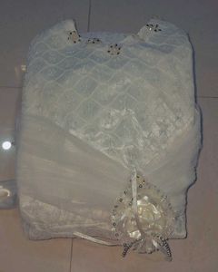 Elegant White flare frock