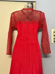 Pintrest Elegant Red Lace Dress