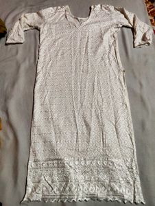 New Women White Stylish Kurta 💗
