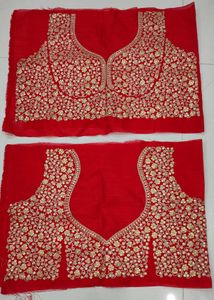 Red Heavy Embroidery Sequence Work Lehenga Choli.