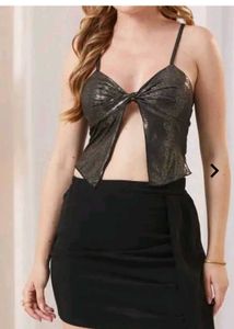 Sparkly Party Crop Top y2k