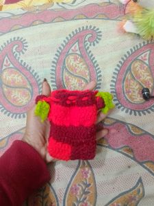 Handmade Crochet Drawstring Pouch