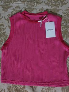 Pink Ribbed Tank Top