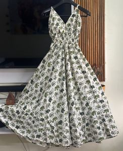 Elephant Print Maxi Sundress, Size 34 to 36