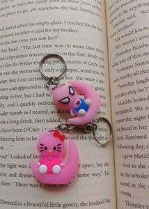 Hello Kitty &amp; Spiderman Keychain Set