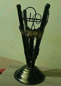 Iron Black And Gold Vase