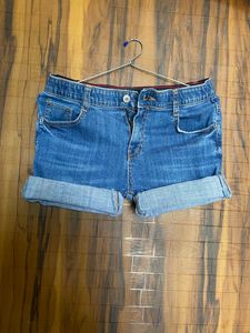 Rolled Hem Denim Shor