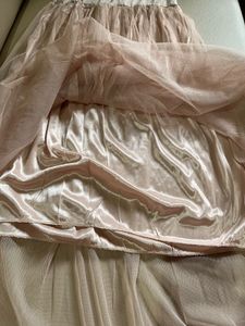 Elegant beige Tulle Skirt