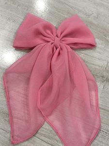 Pink Scrunchie With Long Tail