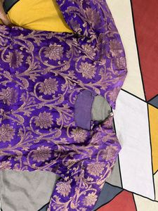 A-line Purple Kurta