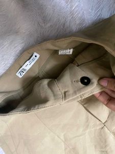 zara high waisted pleated pants