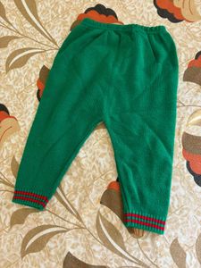 Green Kids Woollen Pyjama