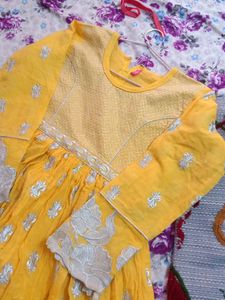 New Beautiful Yellow Kurta Set.