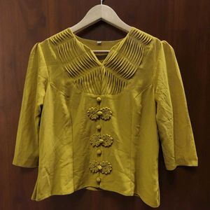 Mustard 3/4 Sleeve Top