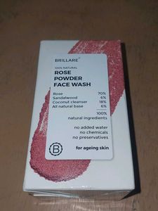 BRILLARE 100% Natural Rose Powder Face Wash