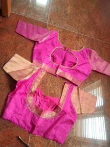 PinkBanarasiSilk DressSet With Matching JewallySet