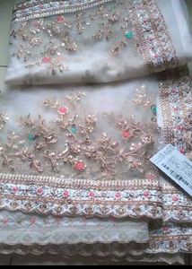 WHITE SAREE