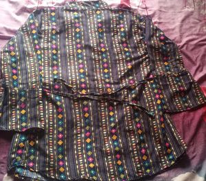 Patterned Boho Top