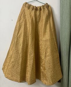 Golden Ethnic Skirt