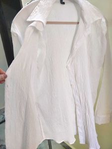 White Textured Shirt