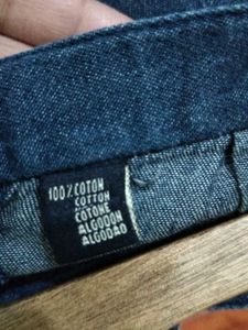 Denim Skirt With Handwork Detailing