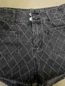 Charcoal Denim Shorts 🔥