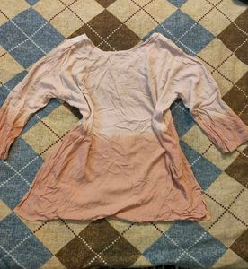 Embroidered Pink Tunic Kurta