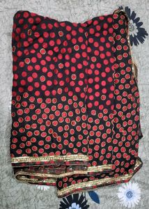 Elegant Polka Dot Saree (price negotiable)