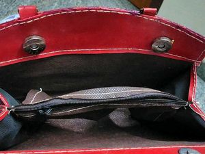 Vintage Red &amp; Gold Handbag