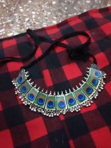 Peacock Feather Necklace