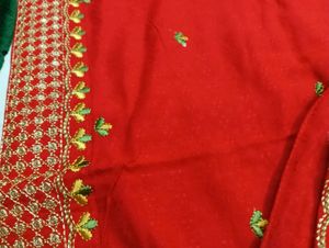 Stitched Elegant Red Kurta Set